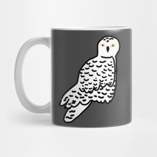 Snowy Owl Digital Drawing Mug